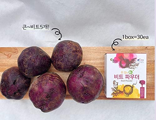 Jeju-Red-Beet-Powder-Tok-30-pcs-Healthy-Food-Dietary-Fiber-Vitamin-Diet-Korea-0-0