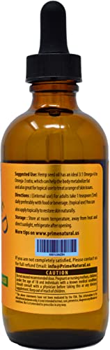 Prime-Natural-Organic-Hemp-Seed-Oil-4oz-USDA-Certified-Sativa-Oil-Pure-Cold-Pressed-Virgin-Unrefined-Vegan-Food-Grade-High-Omega-3-6-9-Fatty-Acids-Good-for-Face-Body-Skin-Hair-Care-0-1